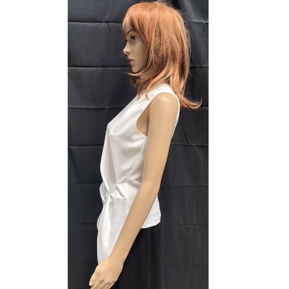 Chelsea & Walker White Draped Top Size 0 US XS - Picture 3 of 7